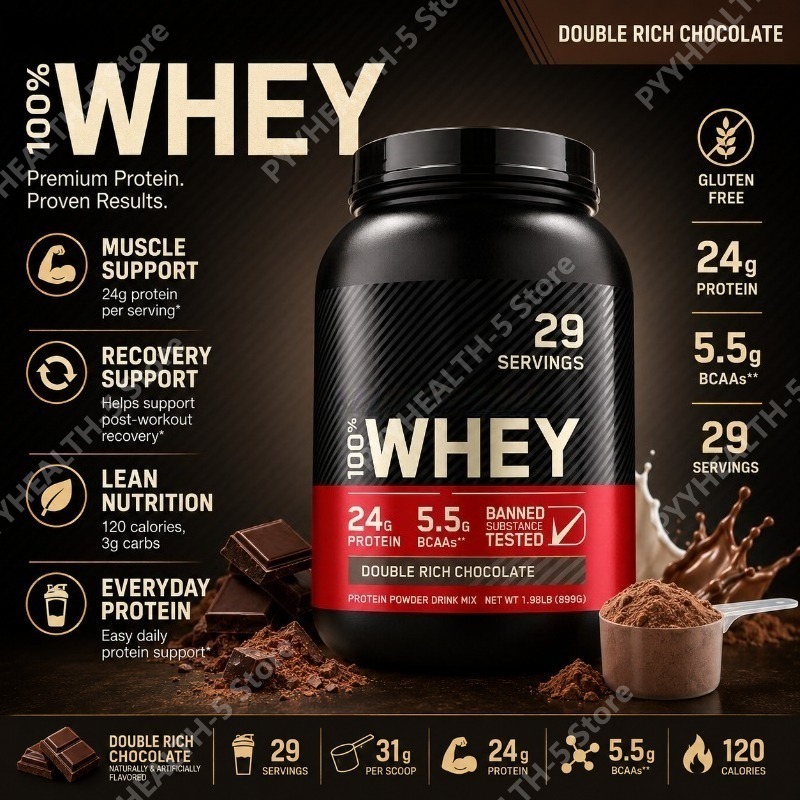 Fitness Nutrition Whey - Proteína de Suero en Polvo, Doble