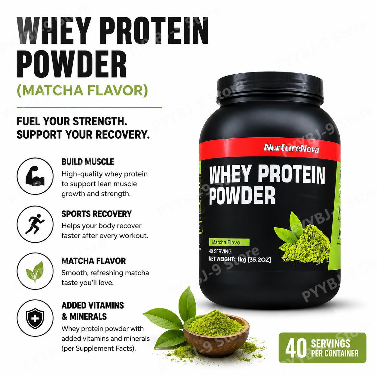 Fitness Nutrition Whey - NurtureNova Proteína de Suero en Polvo