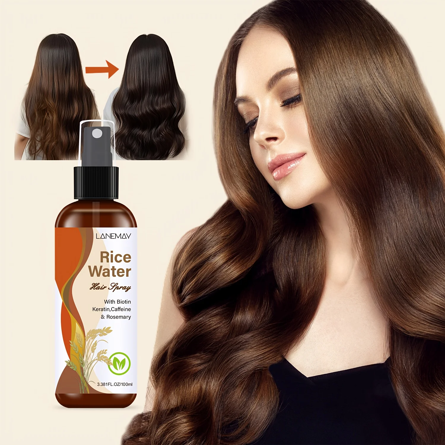Biotin Hair Growth - Spray para el cabello con agua