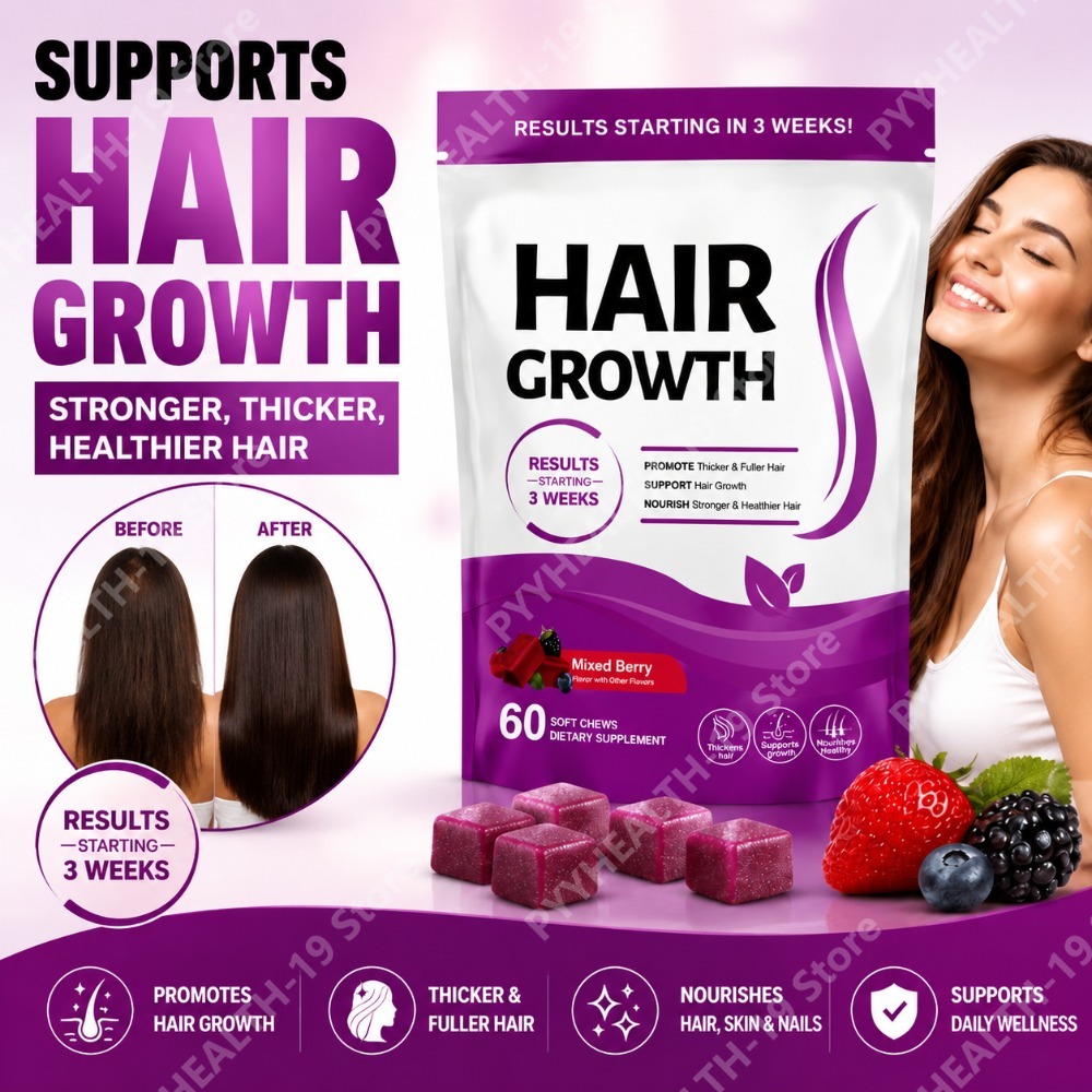 Biotin Hair Growth - Golosinas Masticables para el Crecimiento del