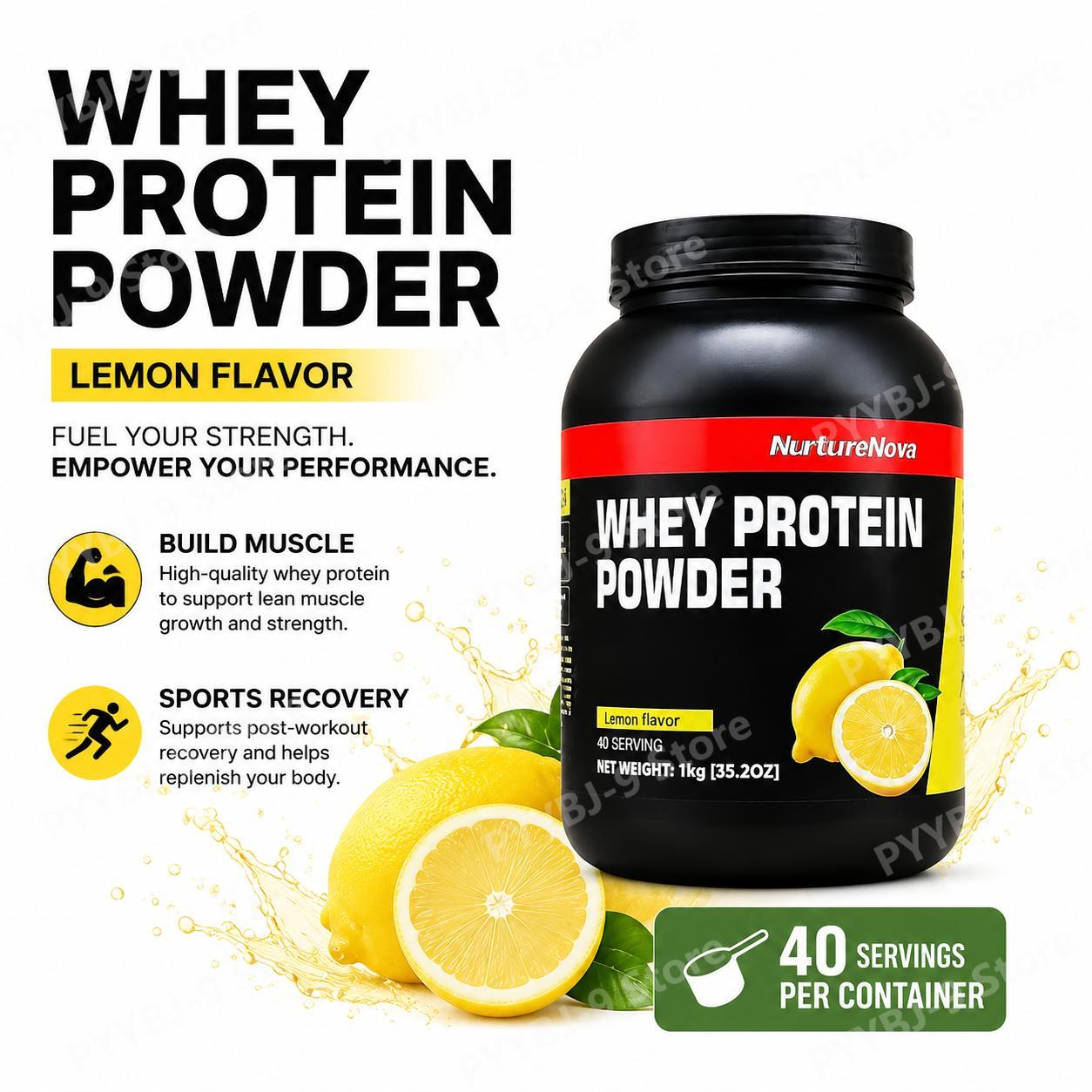 Fitness Nutrition Whey - NurtureNova Proteína de Suero en Polvo