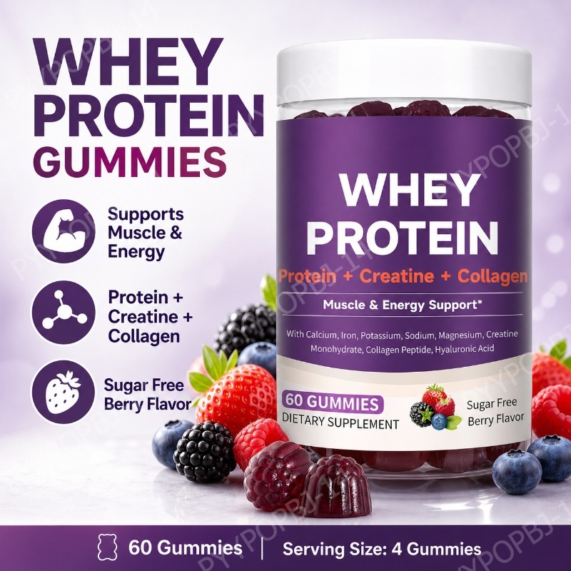 Fitness Nutrition Whey - Gomitas de Proteína con Creatina y