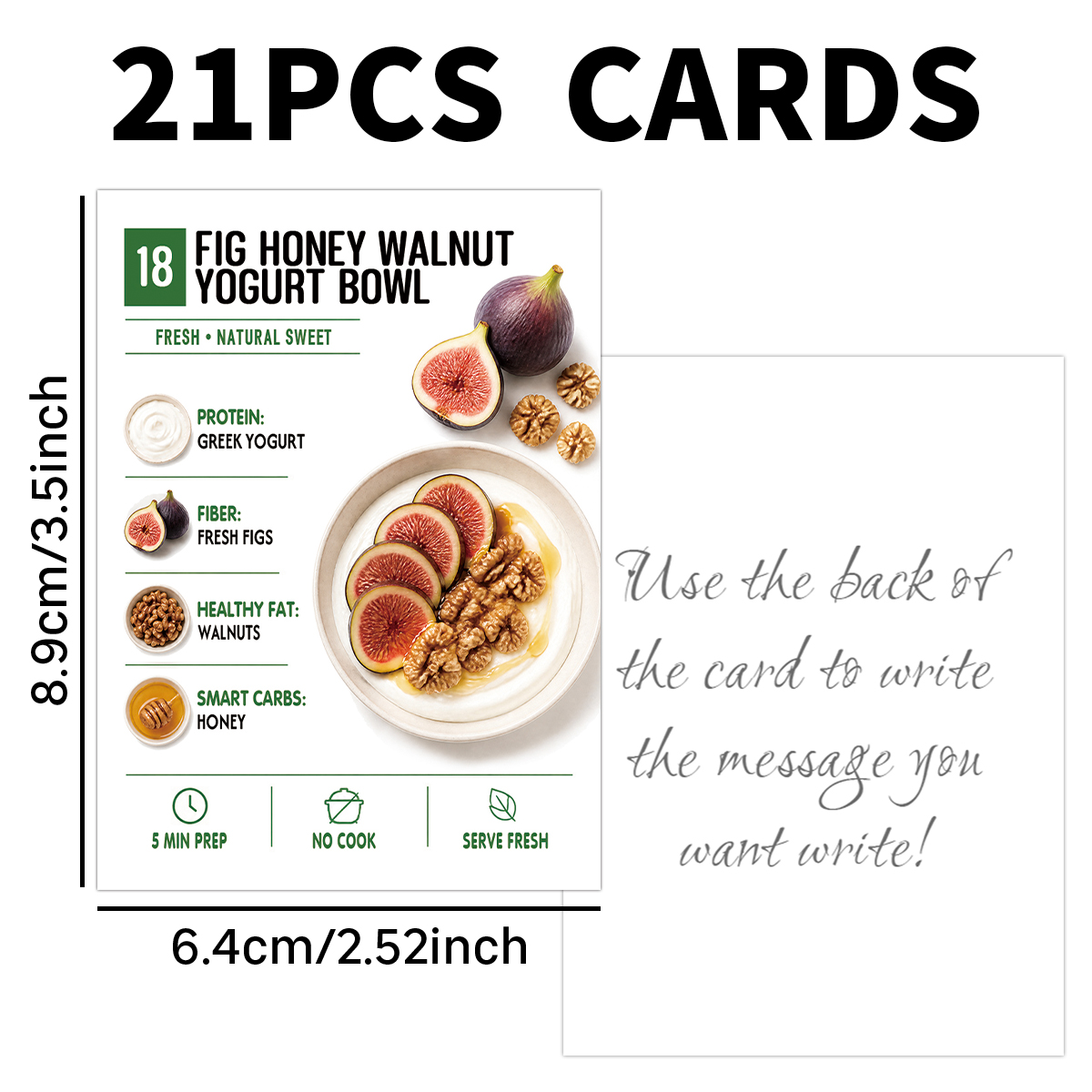 21 tarjetas de recetas de aven - Nutrition Fitness reseña y precio