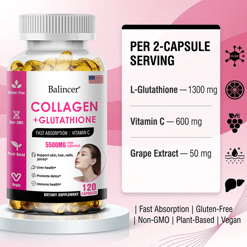 Cápsulas de Colágeno con Gluta - Biotin Hair Growth reseña y precio