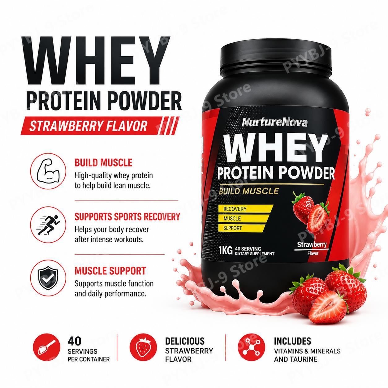 NurtureNova Proteína de Suero  - Fitness Nutrition Whey reseña y precio