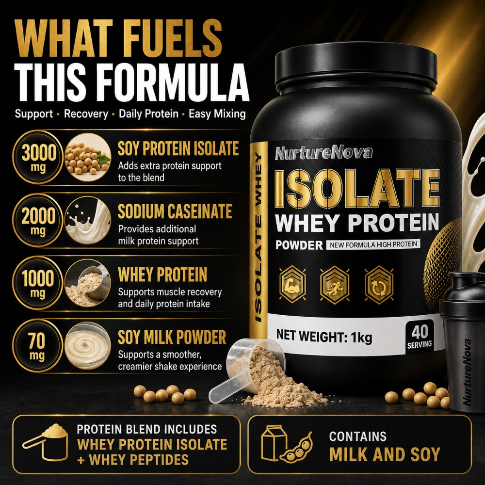 NurtureNova Proteína de Suero  - Fitness Nutrition Whey reseña y precio