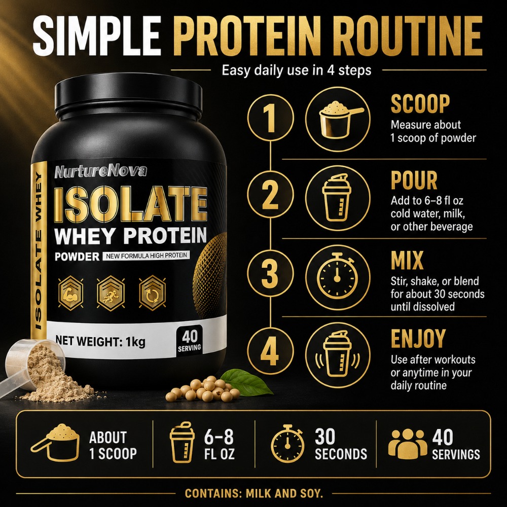 NurtureNova Proteína de Suero  - Fitness Nutrition Whey reseña y precio