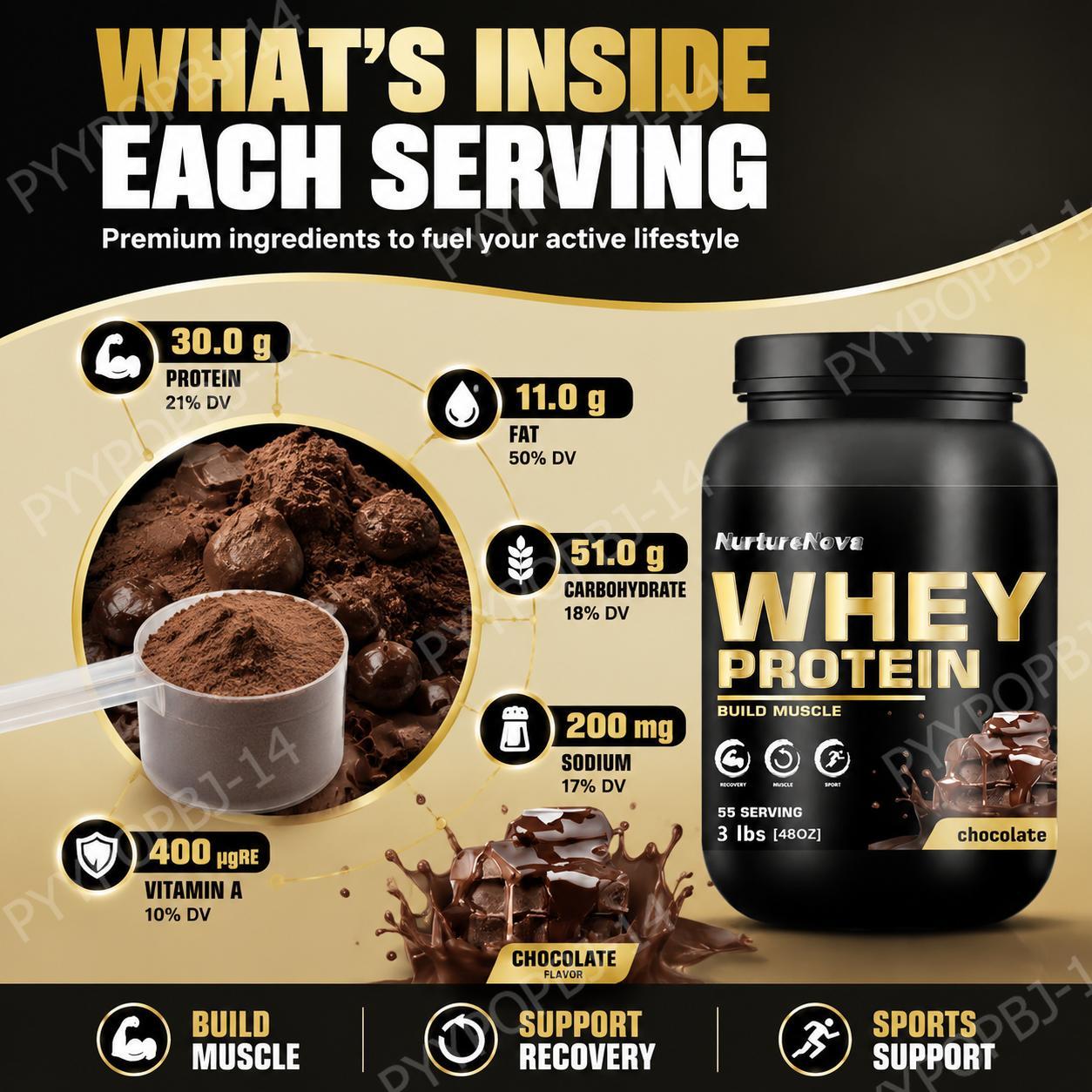 NurtureNova Proteína de Suero  - Fitness Nutrition Whey reseña y precio