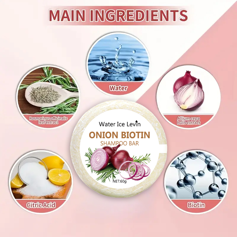 Barra de Champú con Cebolla y  - Biotin Hair Growth reseña y precio
