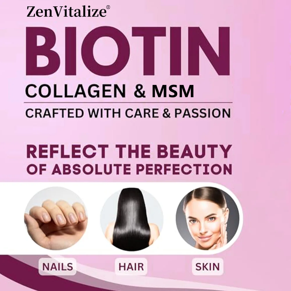 Cápsulas de biotina y colágeno - Biotin Hair Growth reseña y precio