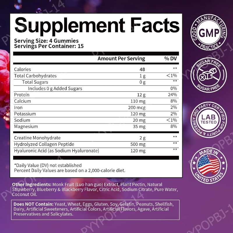 Gomitas de Proteína con Creati - Fitness Nutrition Whey reseña y precio
