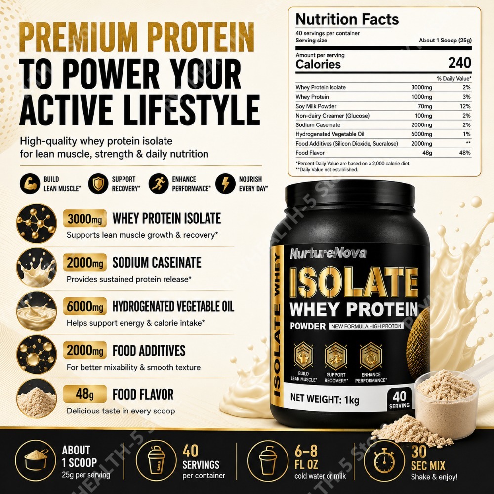 Proteína de Suero Aislada en P - Fitness Nutrition Whey reseña y precio