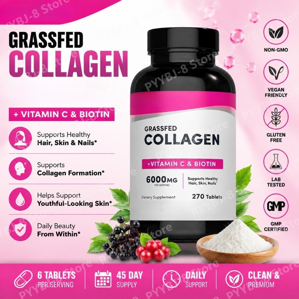 Tabletas de Colágeno 6000mg co - Biotin Hair Growth reseña y precio